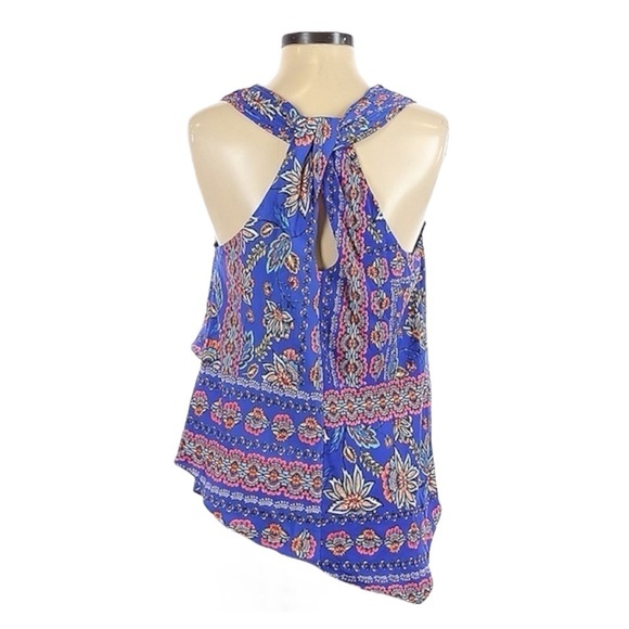 Laundry by Shelli Segal Draped Floral Colorful Blouse NWT - Picture 2 of 9